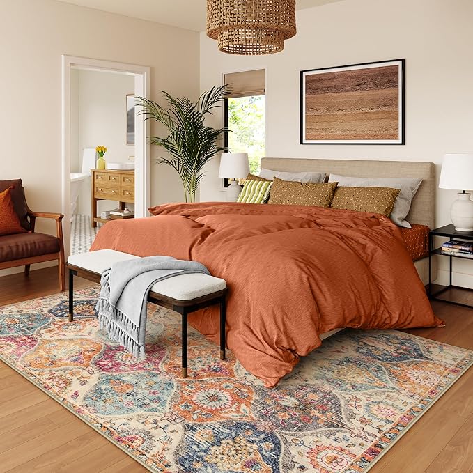 Lahome Moroccan Washable Area Rugs 8x10, 8x10 Rugs - Image 4