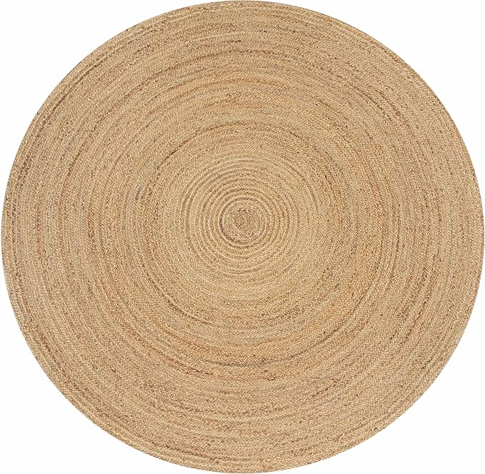 Hausattire Jute Braided Round Rug, 5 ft | 100% natural jute, hand woven - Image 3