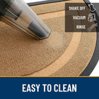 OLANLY Half Circle Front Door Mat Outside 59x34 All-Season Rubber Doormat | - Image 5