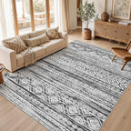 cotiled Boho 8x10 Area Rugs for Living Room: Large Moroccan Washable Rug | by COTILED
