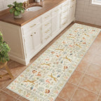 DUKINO 2.6x8 Rug for Hallway, Washable Kitchen Runner Rug Non Slip, Stain - Image 3