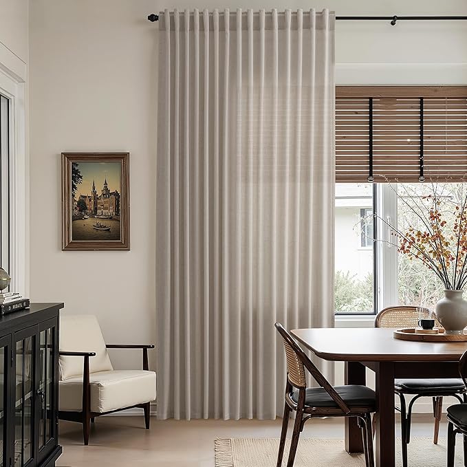 Ecru Linen Curtains 84 Inches Long - Image 8