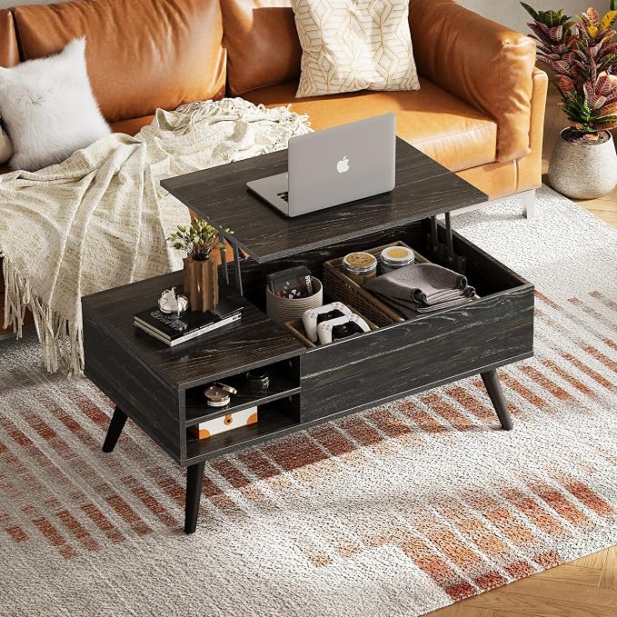WLIVE Wood Lift Top Coffee Table - Image 4