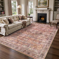 6x9 Area Rugs - Washable Vintage Retro Living Room Rug, Soft Ultra Thin Non by Yarooge