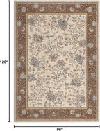 GarveeHome 8x10 Brown Washable Area Rug Living Room Bedroom Non Slip | - Image 2