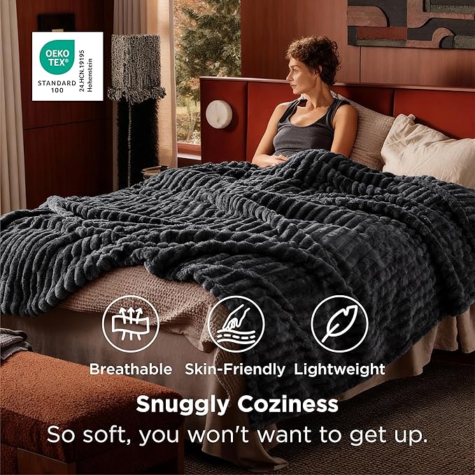 Bedsure Soft Full Size Fleece Blankets - Image 3
