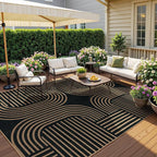 Lahome Modern Geometric Easy Jute Rug, 6x9 Area Rugs - Image 3