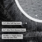 5x8 Ft Large Shag Rugs for Bedroom Living Room Decor for Men Boys, Tie Dyed - Image 8