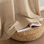 MIULEE Brown Linen Curtains 52x108 Inch Long - Image 7