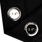 Blackout Curtains 52 x 84 inches Long Black Curtains Set of 2 Panels Thermal - Image 6