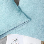 CaliTime Decorative Throw Pillow Covers 26 X 20 Inches Light Blue Grey | Pack - Image 6