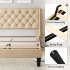 Einhomn Queen Size Platform Bed Frame - Image 6