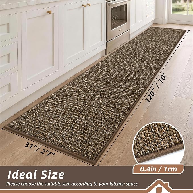 BEQHAUSE Kitchen Runner Rugs 31"x120", Kitchen Mats - Image 2