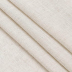 Beige Cafe Curtains 48 Inch Length Set 2 Panel Back Tab Pocket Semi Sheer Short - Image 6