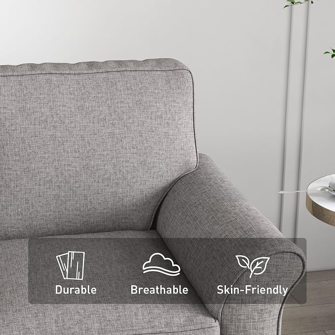 Bonzy Home 57" Loveseat Sofa, 2 Seater Sofa - Image 3
