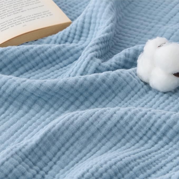 Bedsure 100% Cotton Muslin Blanket King Size by Unknown