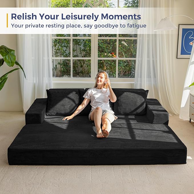 MAXYOYO Convertible Sofa Bed, Folding Sleeper Chair - Image 3