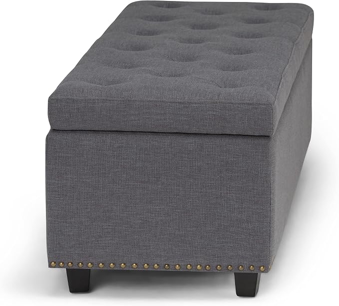 SIMPLIHOME Hamilton Storage Ottoman - Image 9