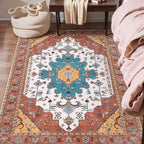 SERISSA 3x5 Washable Non Slip Boho Area Rug by SERISSAHomeDecorCollection