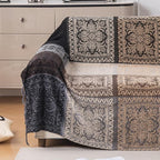 Boho Throw Blanket, Chenille Jacquard Tassels Throw Blankets - Image 6