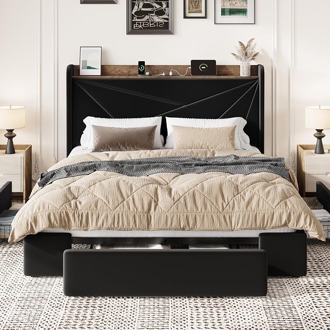 SHA CERLIN Queen Bed Frame - Image 3
