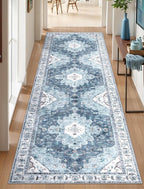 SERISSA 2'6"x8' Washable Non Slip Boho Runner Rug - Image 7