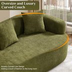 Oversized Sectional Sofa for Living Room, Modern Luxury Plush Chenille 4-Seater - Image 6