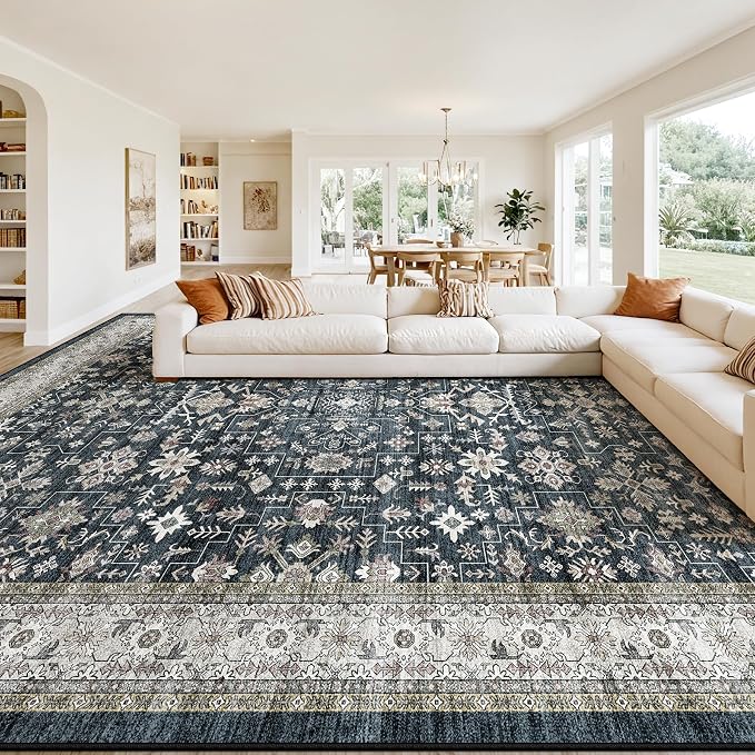 Area Rug 8x10 for Living Room Bedroom | Stain Resistant; Non Slip;Machine by WelcometoBabovid