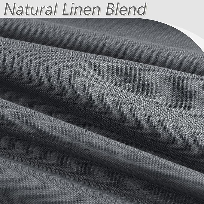 100% Blackout Curtains 102 Inch Length 2 Panels Set - Image 3
