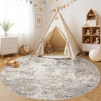 UERMEI 8ft Round Area Rug Living Room Rugs - Image 8