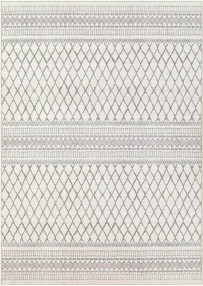 cotiled Boho 5x7 Area Rugs for Living Room: Soft Moroccan Washable Rug | Solve - Image 9