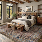 6x9 Area Rugs - Washable Vintage Retro Living Room Rug, Soft Ultra Thin Non - Image 3