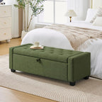 Huatean Home 48" Ottoman with Storage, Storage Ottoman Bench with Safety Hinge - Image 4