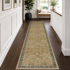 Washable Natural Sage 2x10 Entryway Long Runners by HazoHaus