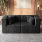 MONVANE 75" Loveseat Sofa, Comfy Chenille Cloud Couch - Image 6