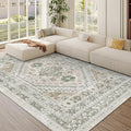 5x7 Area Rugs for Living Room, Large Washable Rug, Dining Room, Low Pile by Zesthome