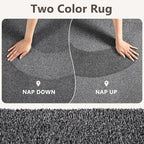 3x5 Black/White Area Rug Washable Non-Slip Soft Thin - Image 9