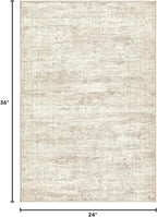 UERMEI 2x3 Entryway Area Rug: Washable Neutral Modern Abstract Small Rug - Image 2