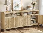 GarveeLife 65 Inch Fluted Sideboard Buffet Cabinet - Image 5