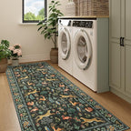 DUKINO 3x7 Hallway Runner Rug, Non Slip Animal Kitchen Runner Rug, Low Pile - Image 8