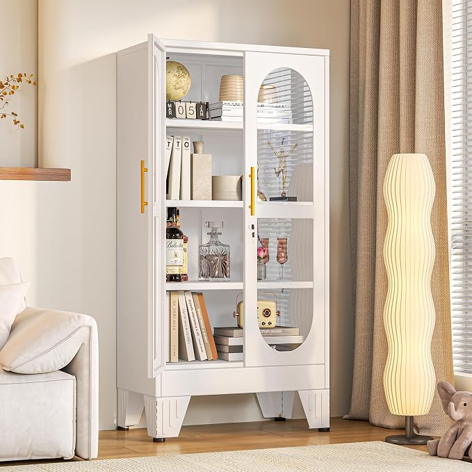 PAOFIN 47" H Locking Display Cabinet by PAOFIN