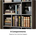 IRONCK Book Shelf, Tall Bookshelf - Image 5