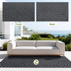 SAND MINE Waterproof Outdoor Rug, Plastic Reversible Rug, Modern Area Rug - Image 3