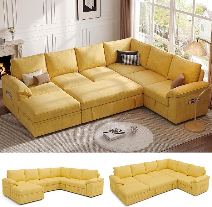 108 Inch Modular Sectional Sofa by Unknown