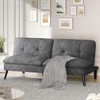 Shintenchi Futon Sofa Bed, Foldable Small Velvet Couch Bed by Shintenchi%7CFurnitureMadeforRealLife