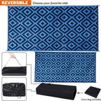 SAND MINE Waterproof Outdoor Rug 9x18 ft, Plastic Reversible Rug, Modern Area - Image 3