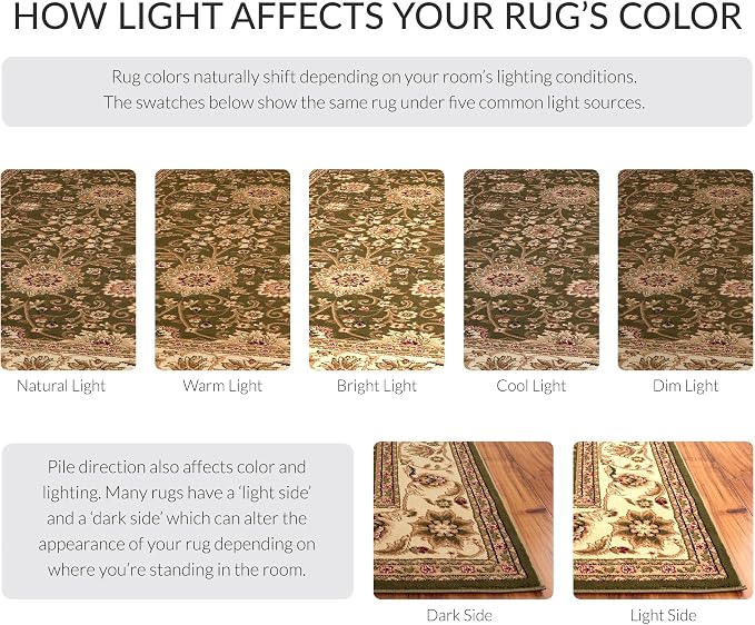 SAFAVIEH Lyndhurst Collection 10' Round Sage/Ivory LNH212C Traditional Oriental - Image 5