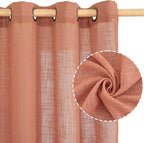 Light Filtering Linen Curtains 54 inches Long - Image 2