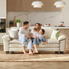 LINSY HOME 90" Modular Cloud Love Seat Sofa, Corduroy Soft Sectional Couch - Image 6