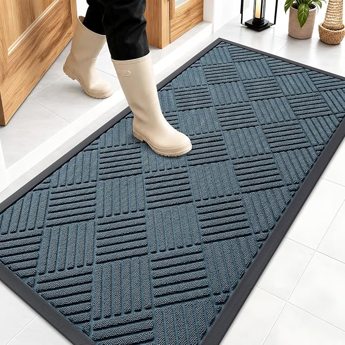 OLANLY Front Door Mat Outside Entrance 47x23, Waterproof Heavy-Duty Doormat | by OLANLY